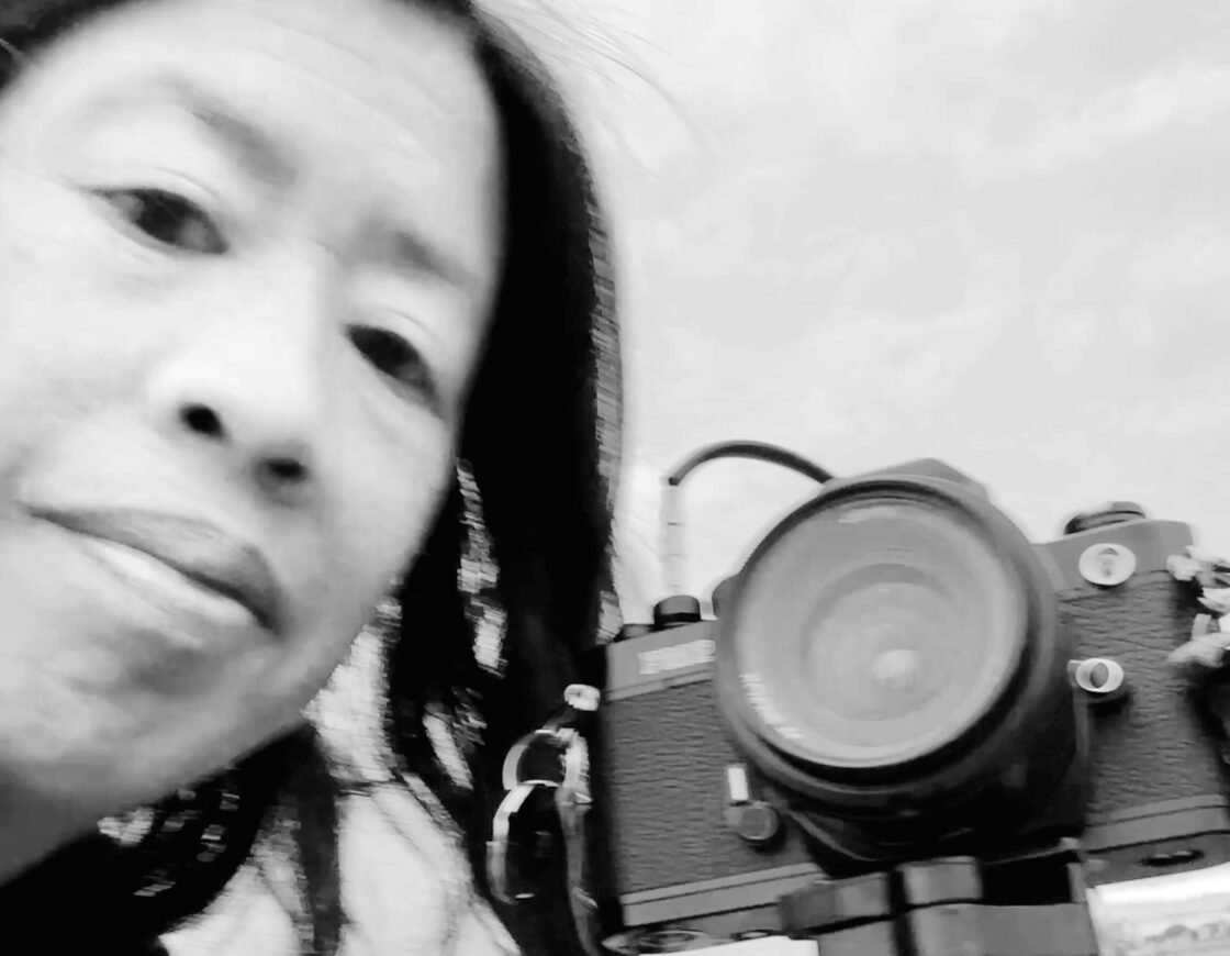 Me and my dusted-off Nikon FM2 shooting at dawn.